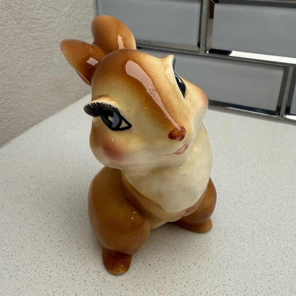 Vintage Miss Bunny Blossom Figurine Thumper's Girlfriend Bambi Movie 1942 Disney - Picture 7 of 15